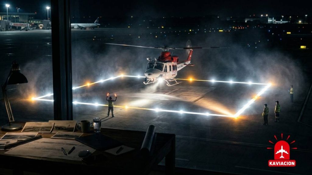 Kaviacion iluminación señalización balizaje aeropuertos y helipuertos